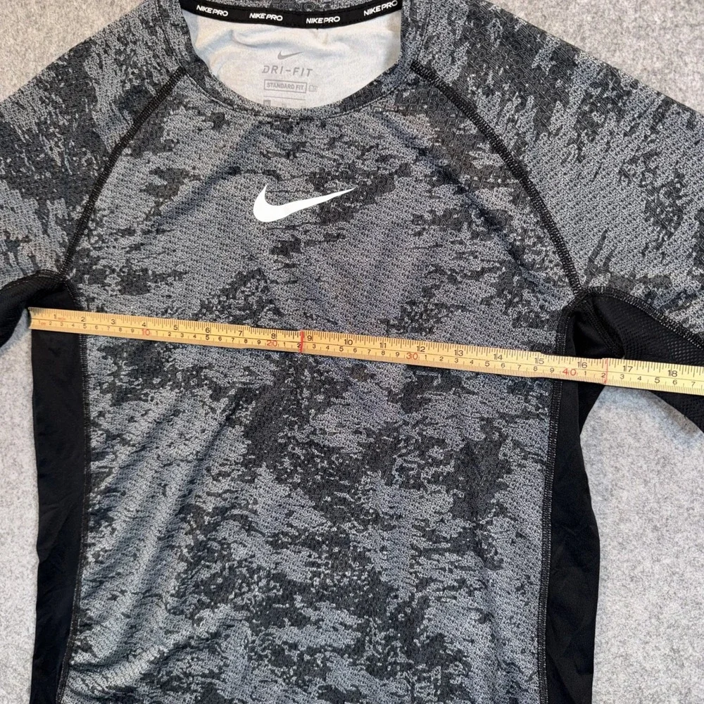 Nike Pro Dri-Fit Training Shirt XL Grey Camo Performance Polyester - Picture 7 of 10